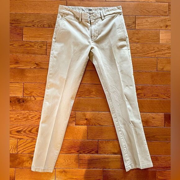BEIGE OLD NAVY ULTIMATE SLIM KHAKIS 29x30 - Picture 1 of 5